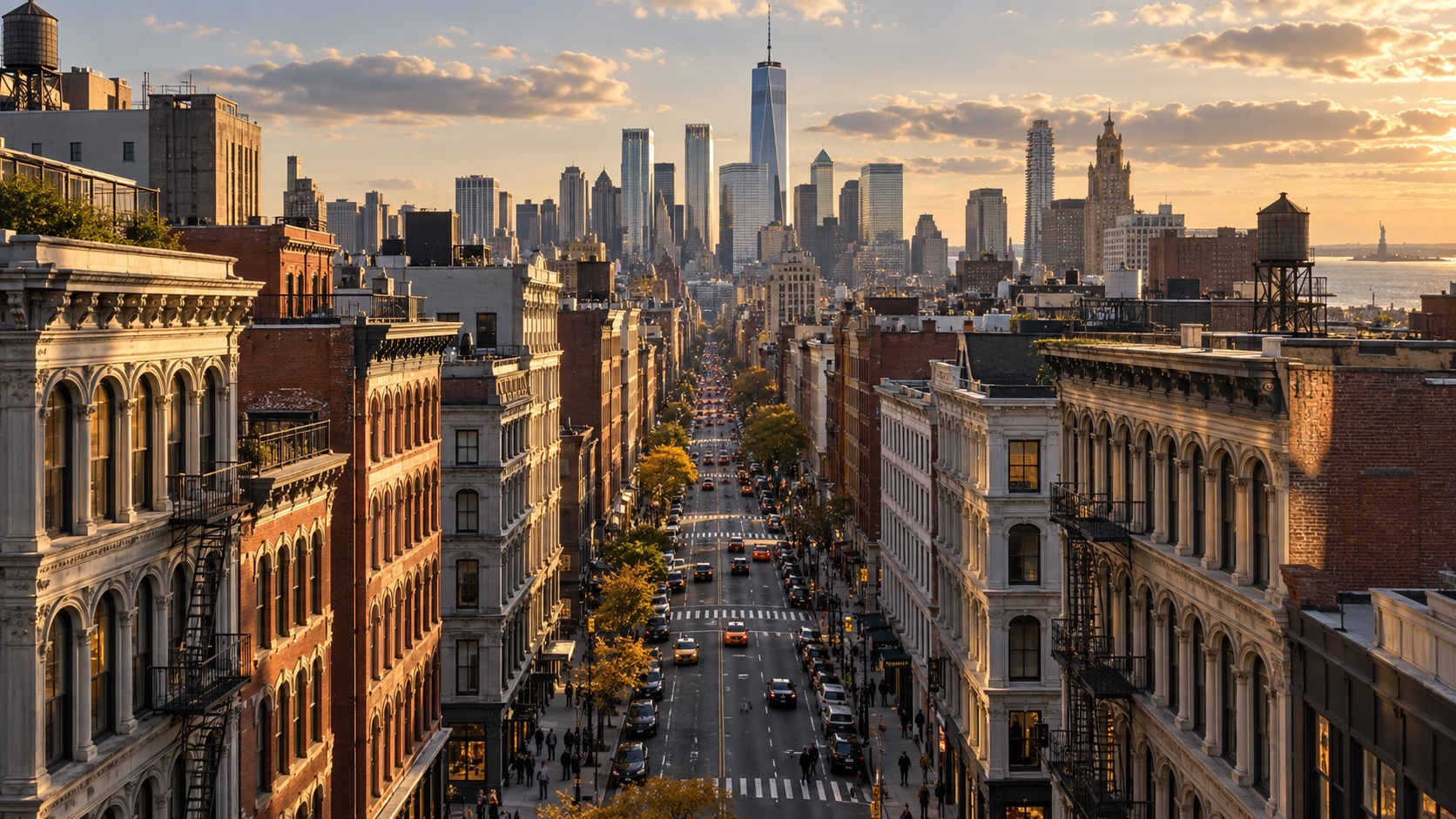 Manhattan looking south along Broadway